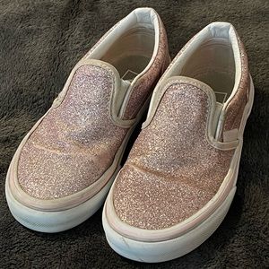 KIDS 2-TONE GLITTER CLASSIC SLIP-ON VANS